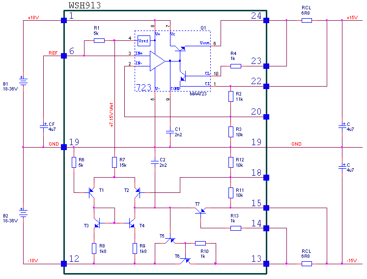 Schéma obvodu WSH913