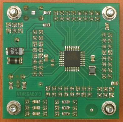 Modul procesoru ATmega8 - strana spojů