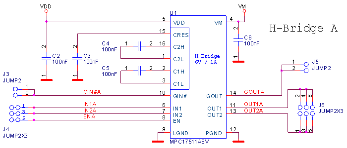 Schéma - obvod MPC17511A