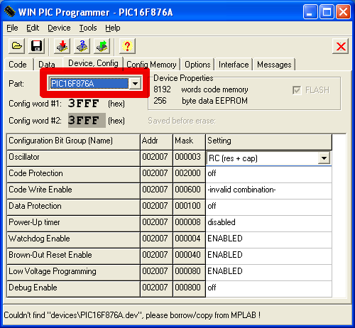 Volba Device Config